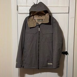 Burton GMP Knox Snowboard Jacket L Unique Brown/Gray Tweed